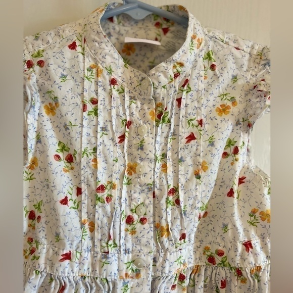 Floral Strawberry Button Up Dress 5T‍‍‍‍‍‍‍‍‍‍‍‍‍‍‍‍‍﻿﻿﻿﻿﻿﻿﻿﻿﻿﻿﻿﻿﻿﻿﻿﻿﻿﻿…‍‍‍‍‍‍﻿‍ - Picture 2 of 7